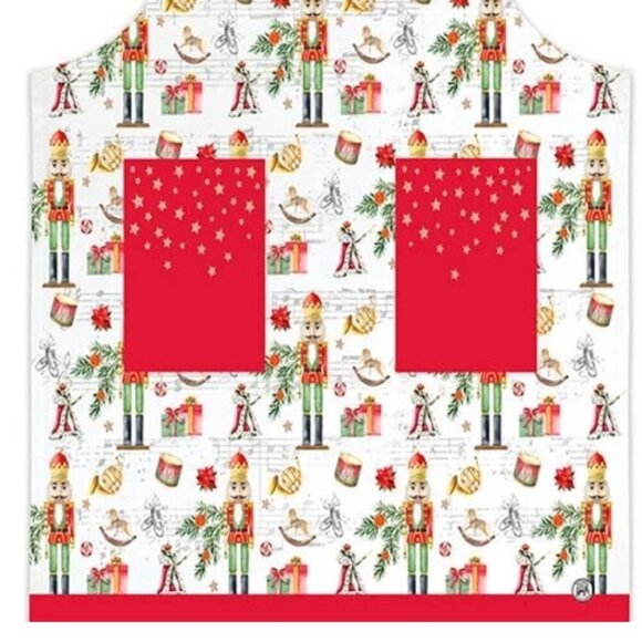 Nutcracker Ballet Holiday Apron Large Pockets Adjustable  Adult OS - Picture 2 of 9